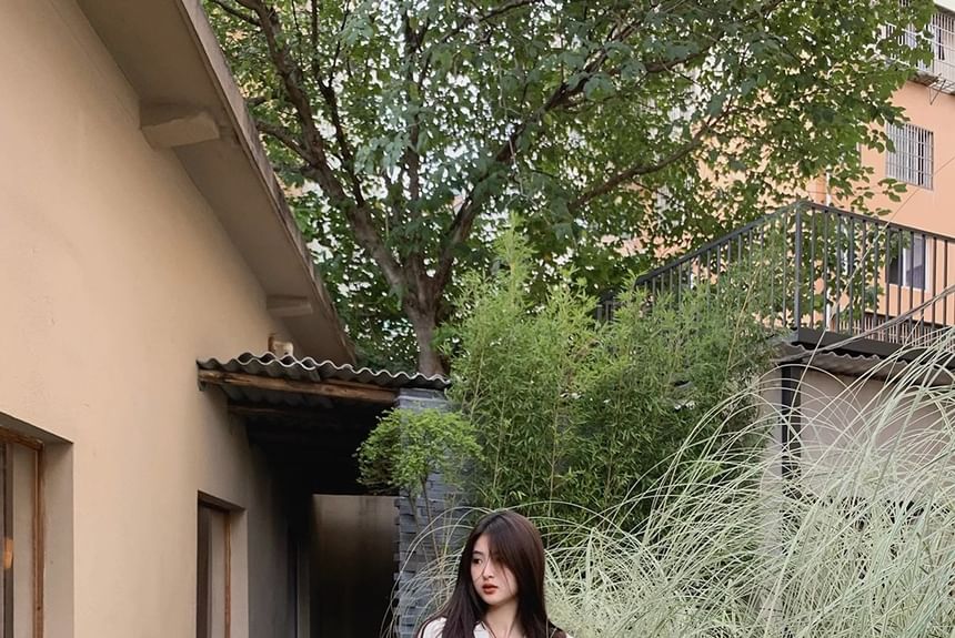 Leather Heel Faux Embroidered Boots Chunky Mid-Calf Cowboy