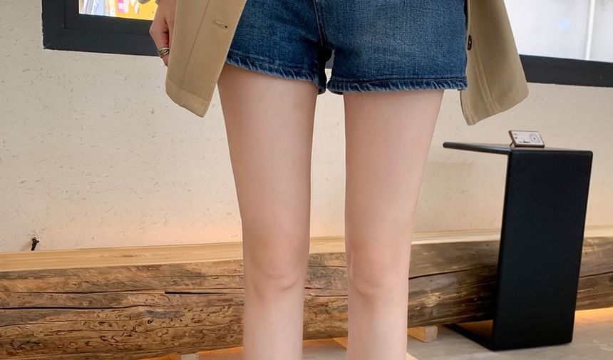 Mid-Calf Leather Boots Plain Platform Genuine