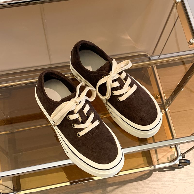 Canvas Platform Sneakers