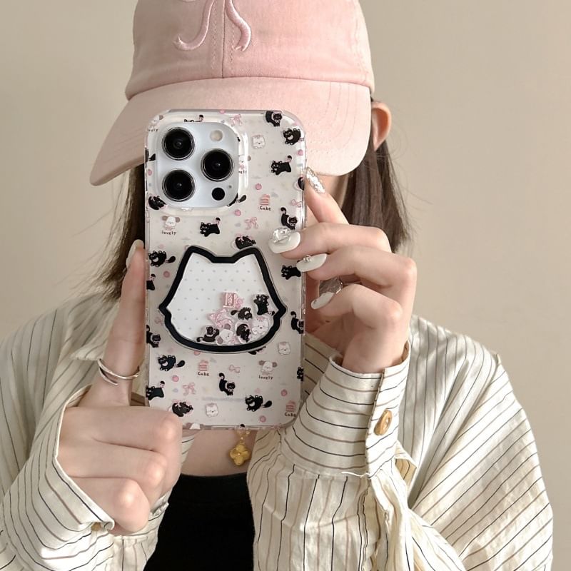 Cat Phone Case - iPhone 16 Pro Max / 16 Pro / 16 Plus / 16 / 15 Pro Max / 15 Pro / 15 Plus / 15 / 14 Pro Max / 14 Pro / 14 Plus / 14 / 13 Pro Max / 13 Pro / 13 / 13 Mini