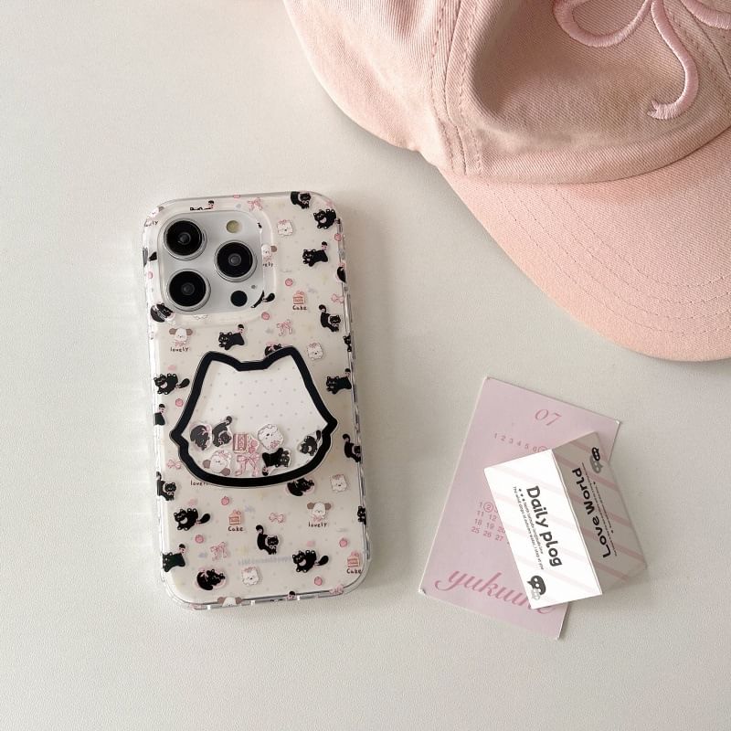 Cat Phone Case - iPhone 16 Pro Max / 16 Pro / 16 Plus / 16 / 15 Pro Max / 15 Pro / 15 Plus / 15 / 14 Pro Max / 14 Pro / 14 Plus / 14 / 13 Pro Max / 13 Pro / 13 / 13 Mini