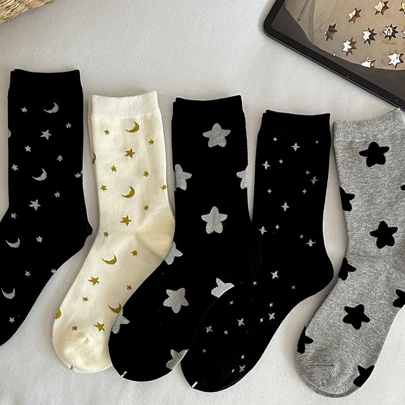 Star Print Socks