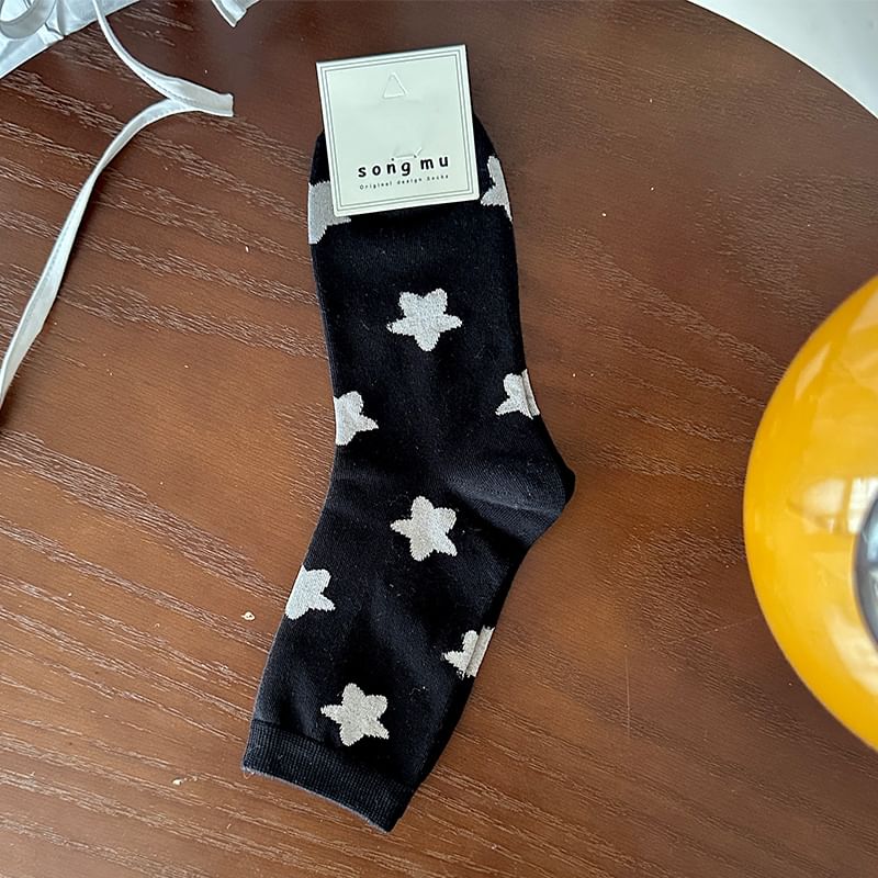 Star Print Socks