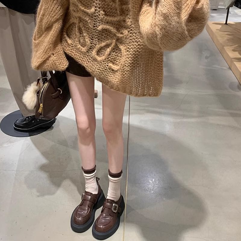 Shoes Platform Buckled