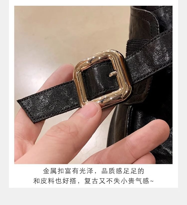 Shoes Platform Buckled