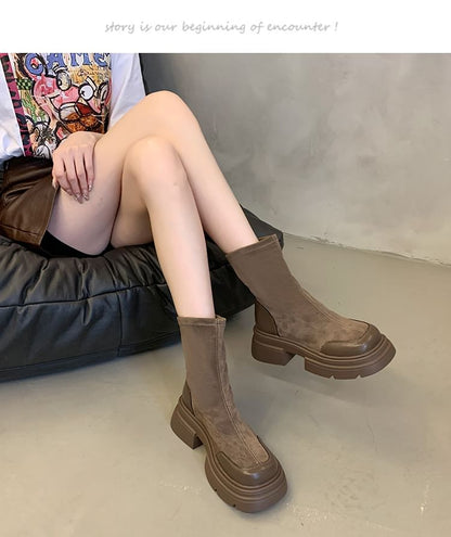 Platform Flat Boots