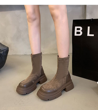 Platform Flat Boots