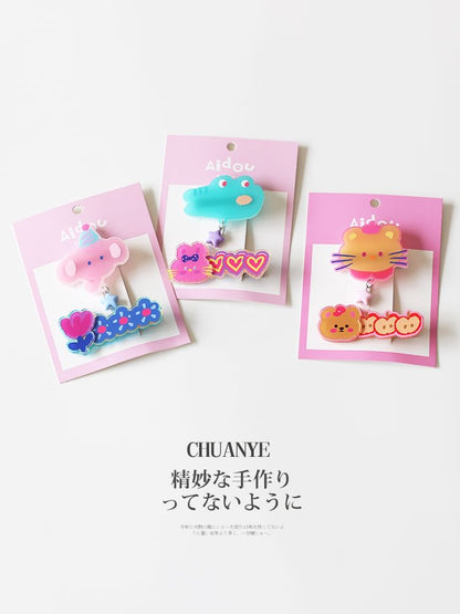 Set of 2: Cartoon Hair Clip