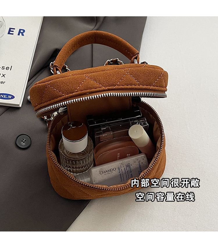 Quilted Chain Strap Bag Bucket