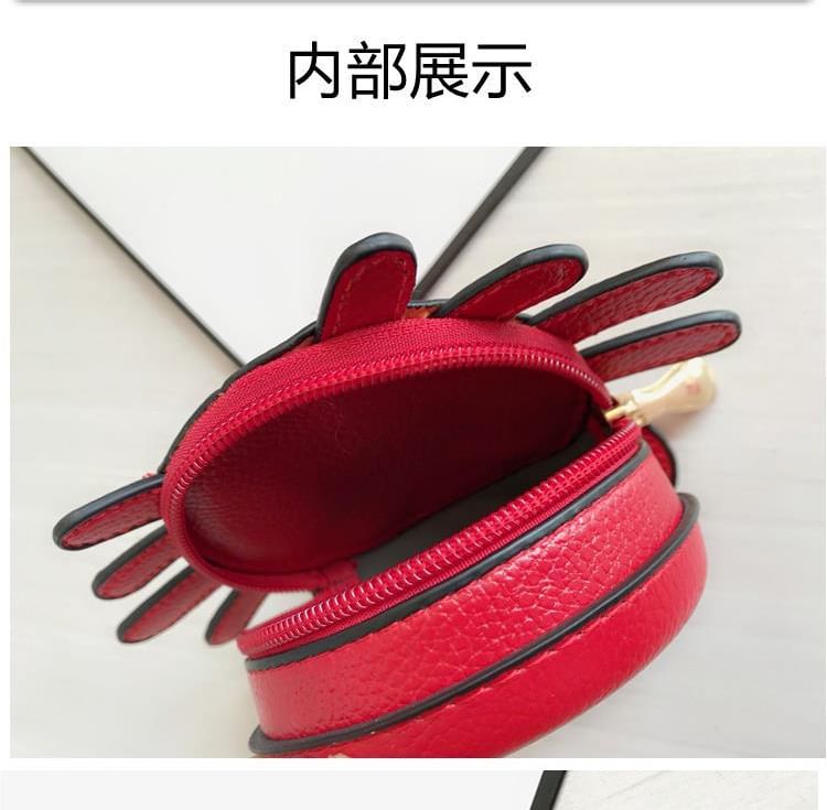 Coin Leather Faux Cartoon Crab Purse