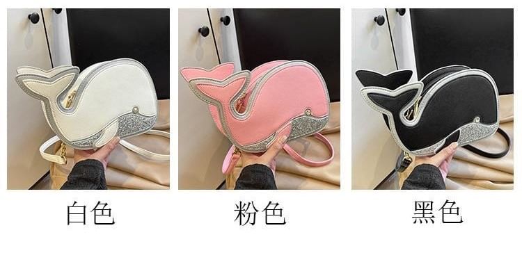 Dolphin Bag Crossbody Faux Leather