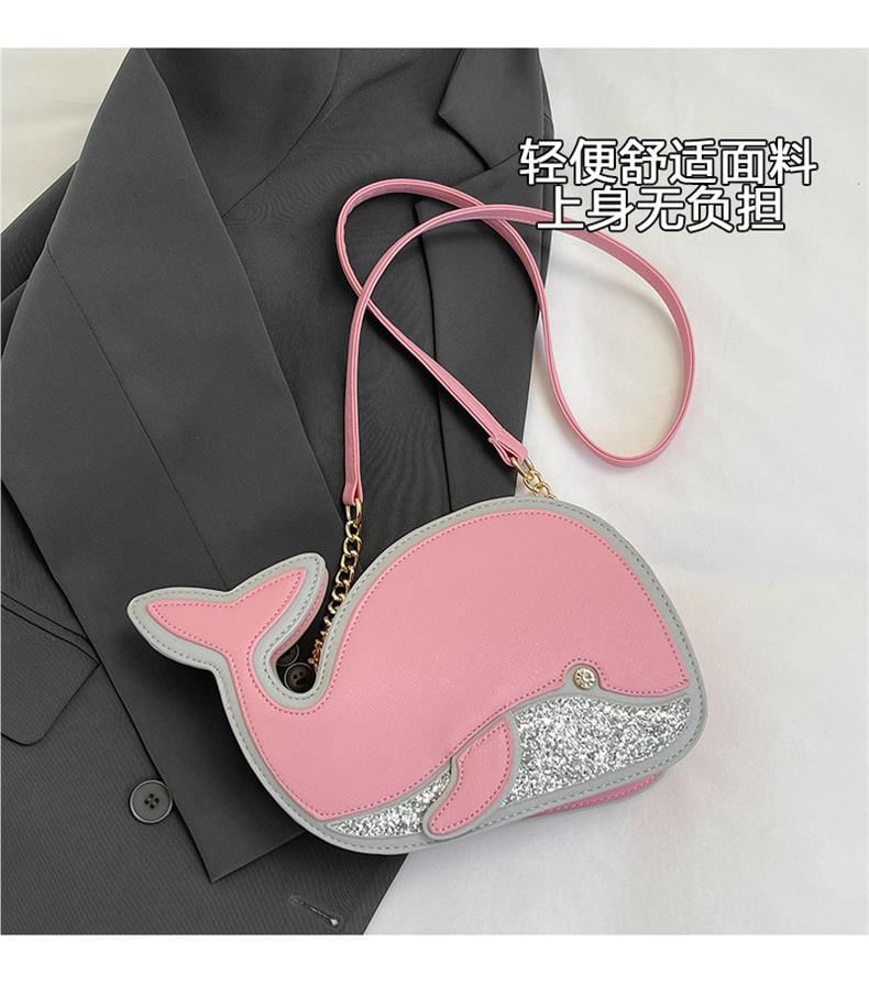 Dolphin Bag Crossbody Faux Leather