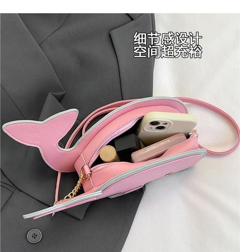 Dolphin Bag Crossbody Faux Leather