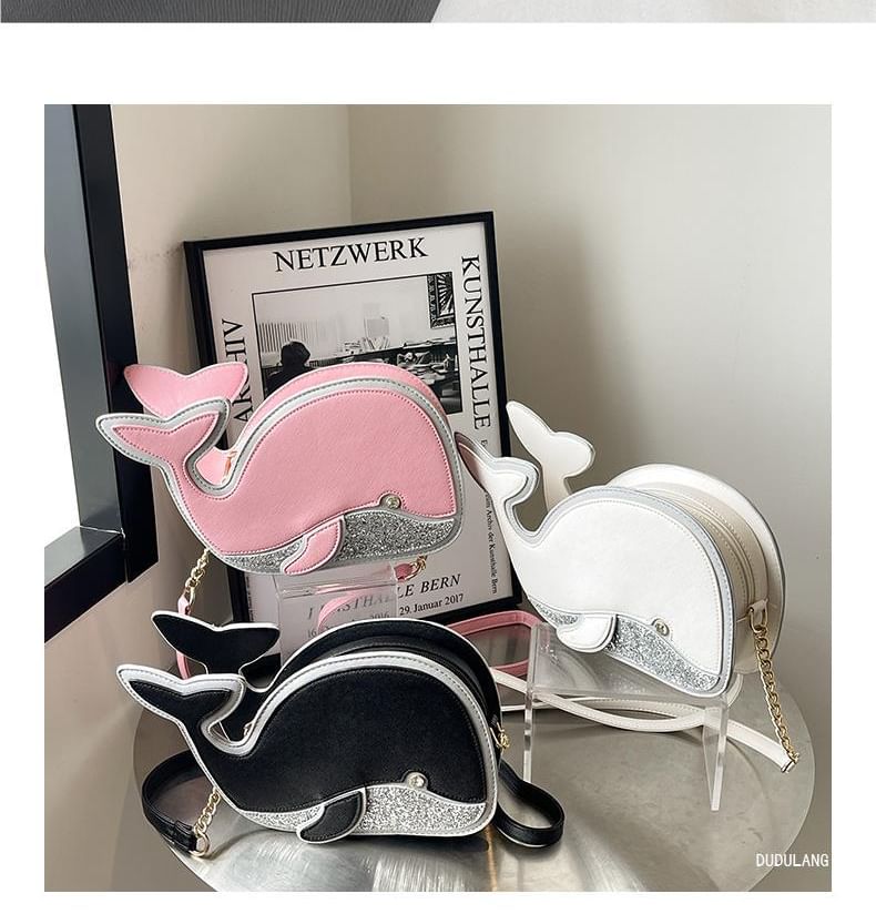 Dolphin Bag Crossbody Faux Leather