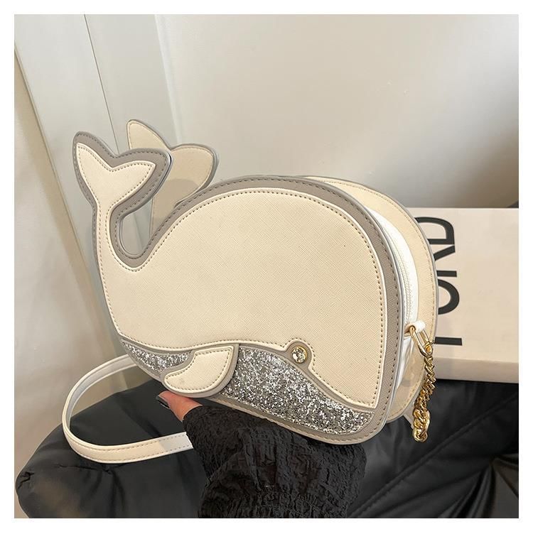 Dolphin Bag Crossbody Faux Leather