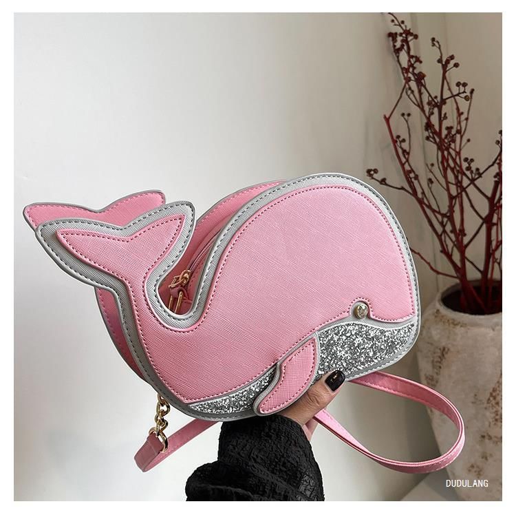 Dolphin Bag Crossbody Faux Leather