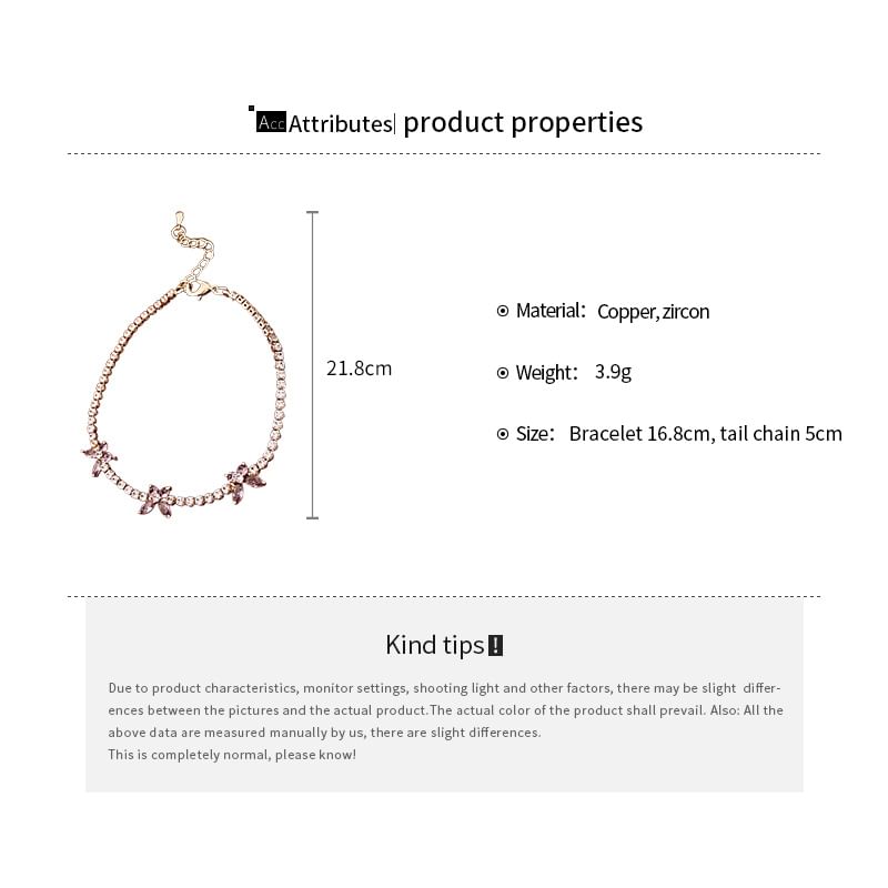 Rhinestone Bracelet Butterfly