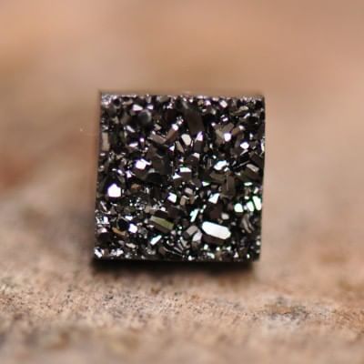 Square Faux Crystal Magnetic Earring