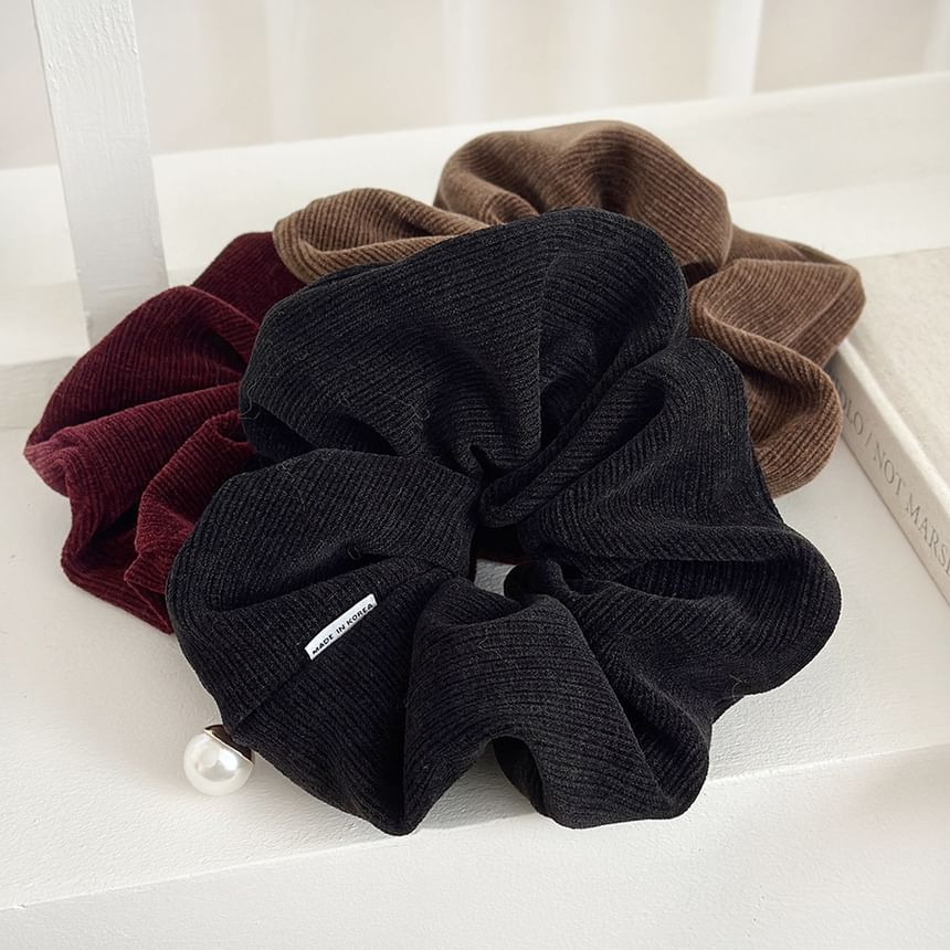 Plain Corduroy Scrunchie