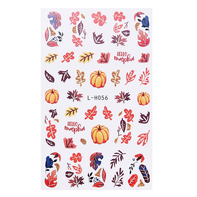 Autumn Nail Art Stickers (Various Designs)