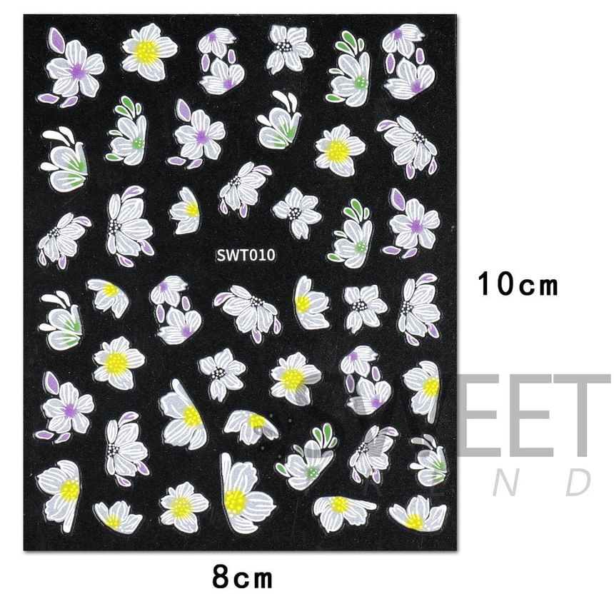 Bow / Floral Nail Art Stickers