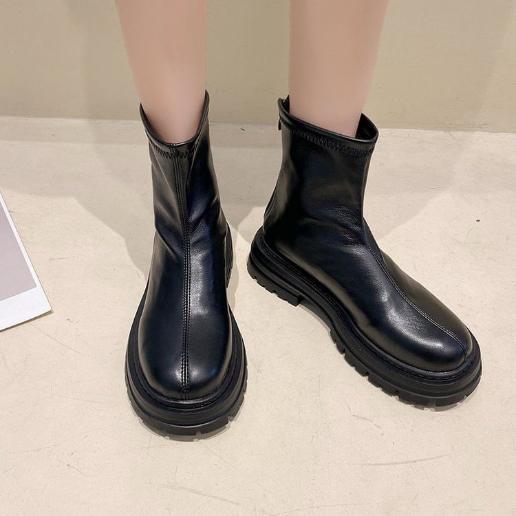 Zip Boots Platform Short