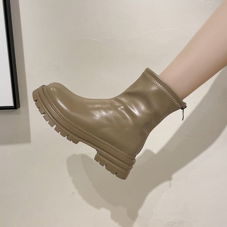 Zip Boots Platform Short