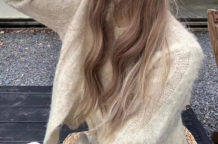 Knit Cable Plain Beanie