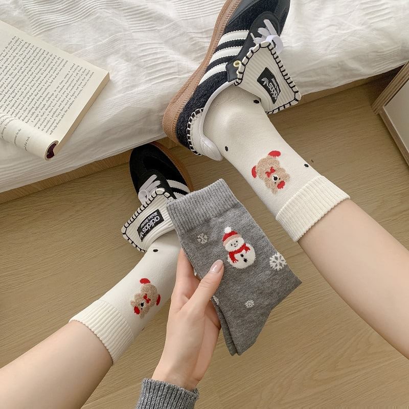 Cartoon Patterned Short Socks