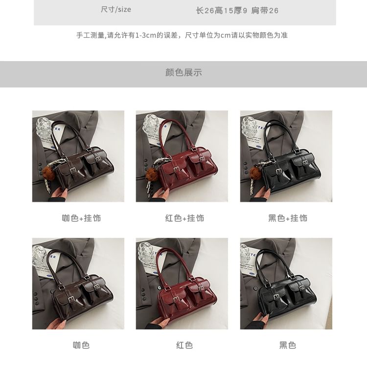 Bag Faux Leather / Tote Charm Multi-Pocket Set