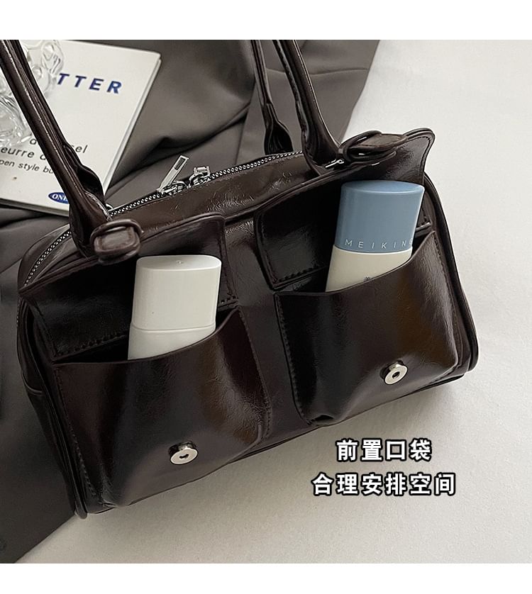 Bag Faux Leather / Tote Charm Multi-Pocket Set