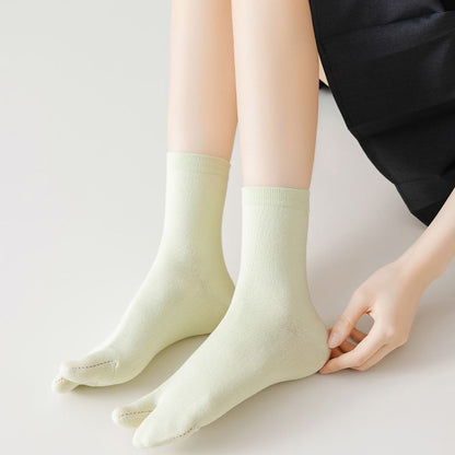 Plain Split Toe Socks