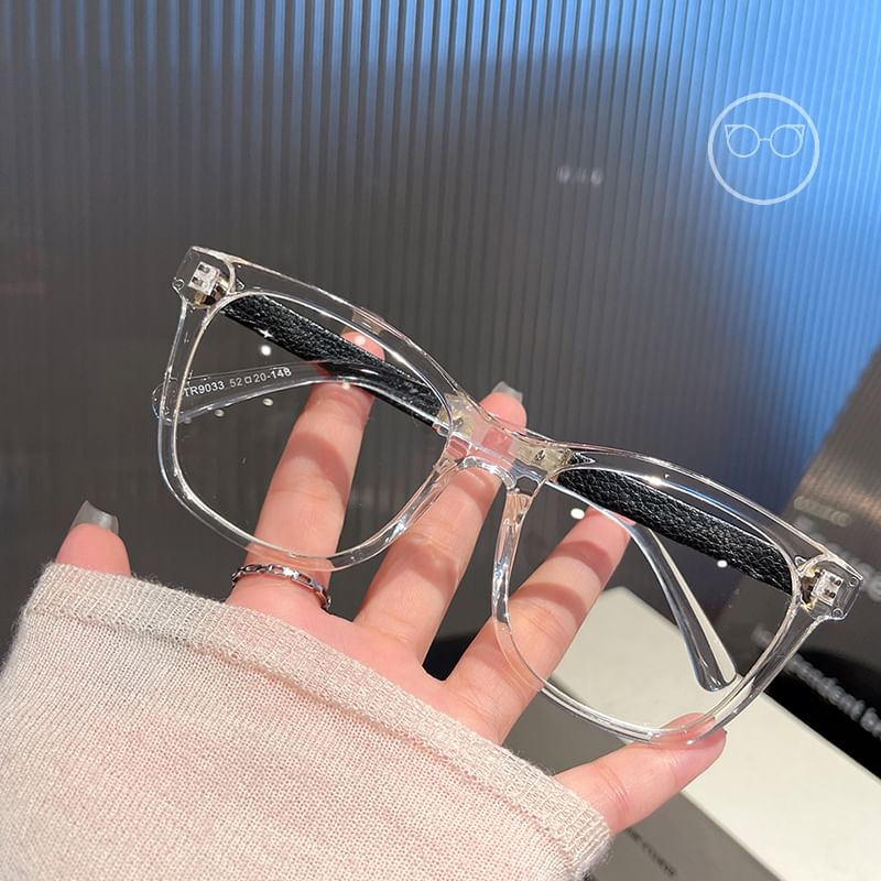 Blue Square Glasses Blocking Light