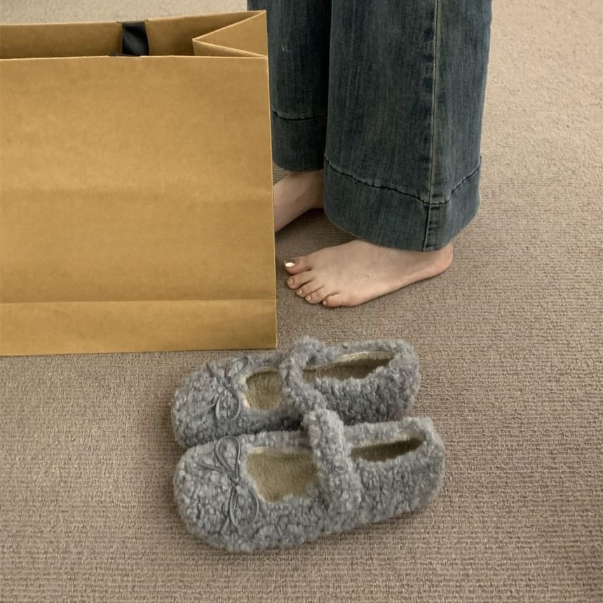 Jane Furry Mary Shoes Plain