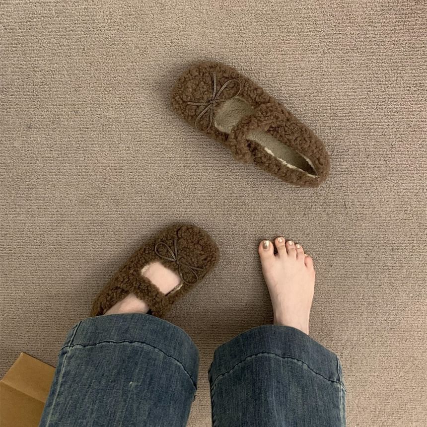 Jane Furry Mary Shoes Plain