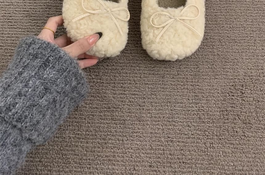 Jane Furry Mary Shoes Plain