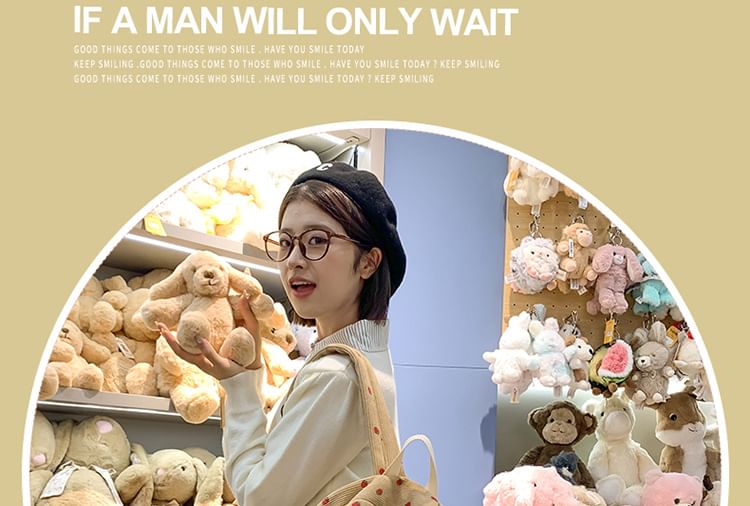 Multi-Pocket Backpack Strawberry Print