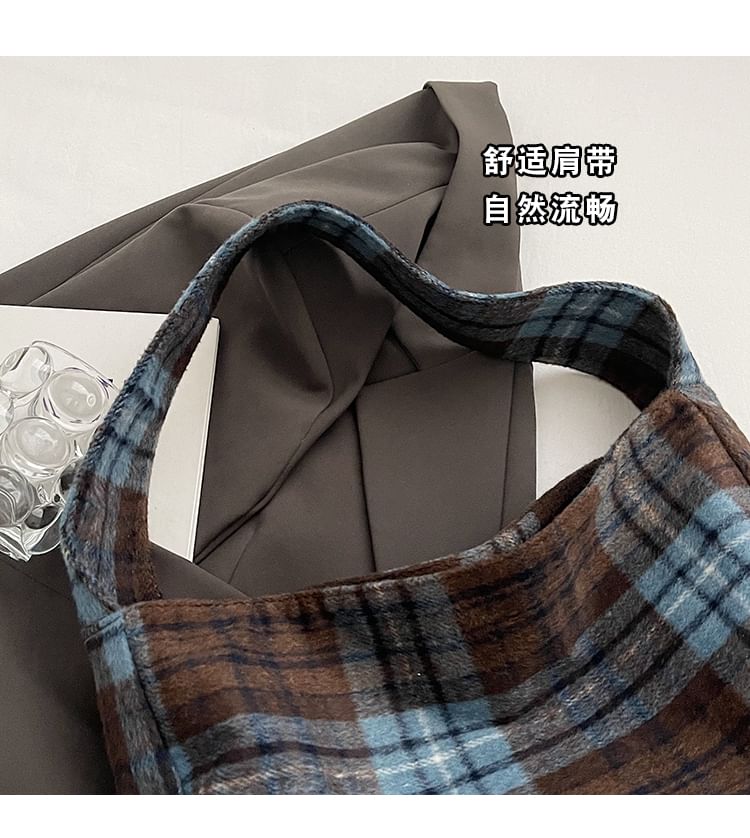 Plaid Tote Bag