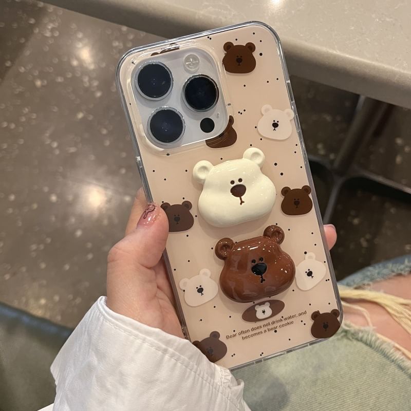 Bear Phone Splattered Case