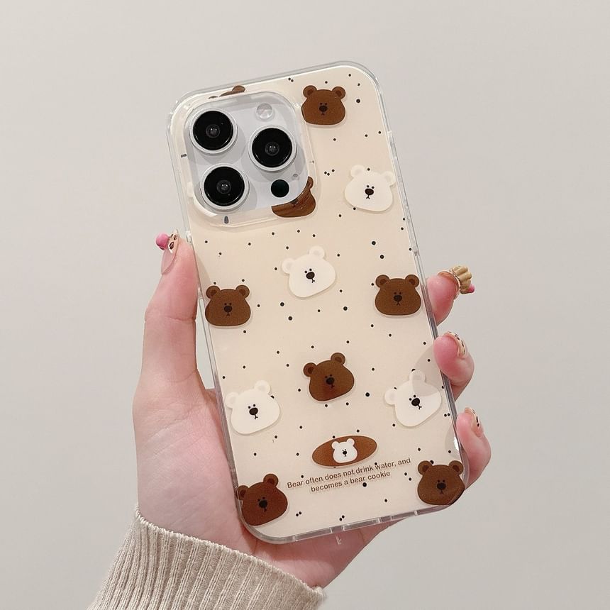 Bear Phone Splattered Case