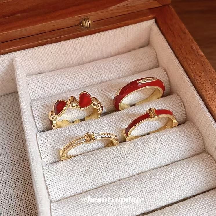 Geometry Open / Rhinestone Ring