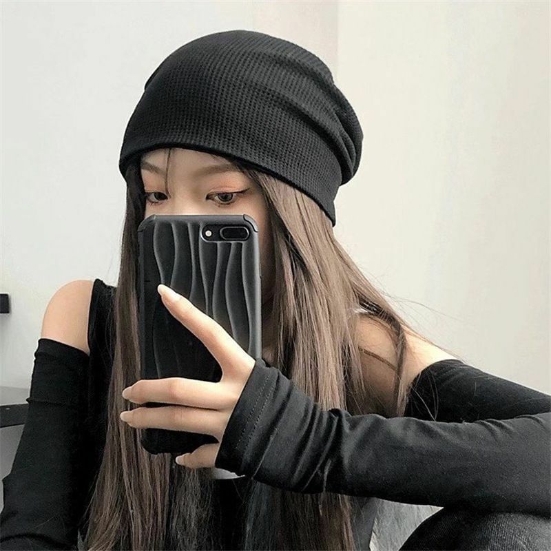 Cuffed / Slouchy Plain Beanie