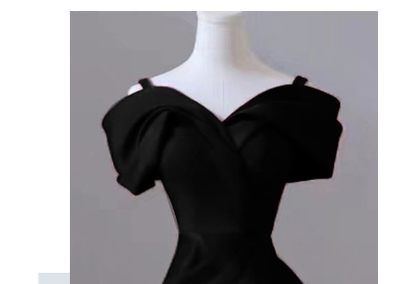 Cold-Shoulder Evening Gown Mermaid Plain