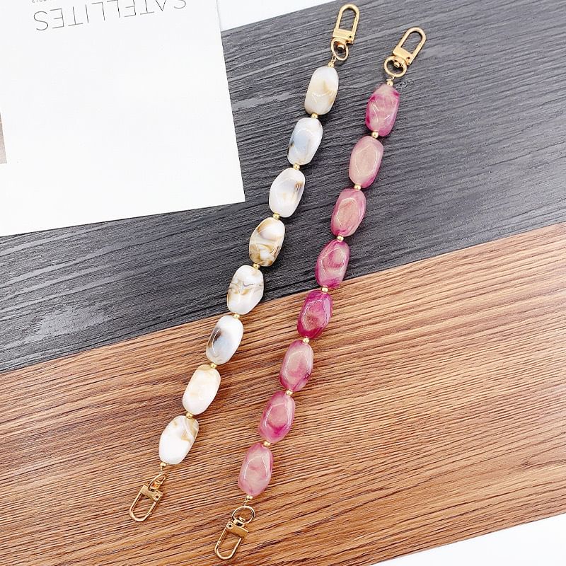 Strap Alloy Gemstone Faux Phone Bead