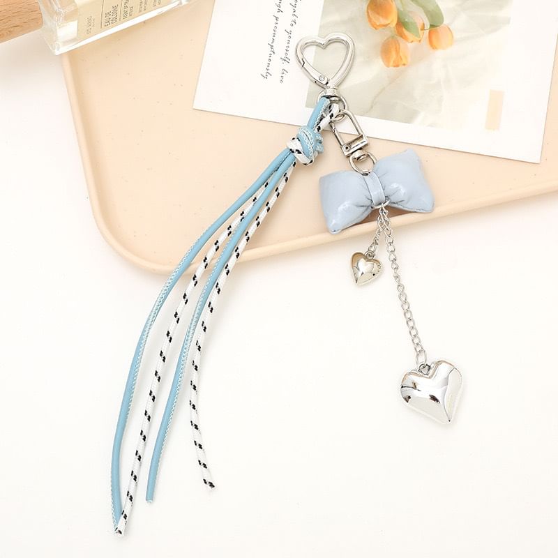 Padded Charm Bow Phone Knotted