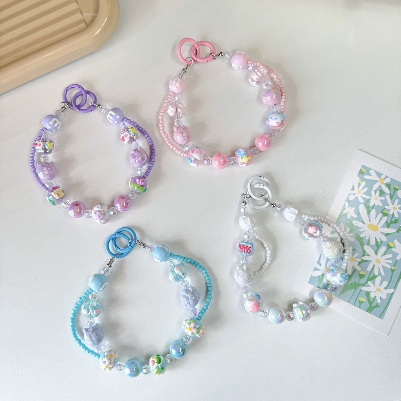 Bead Strap Layered Phone