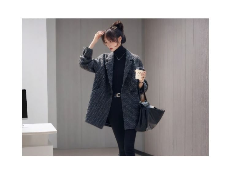 Tweed Double-Breasted Blazer