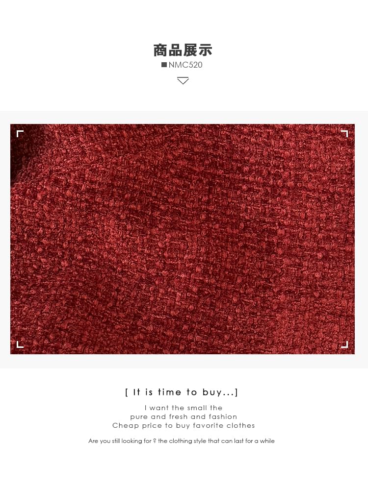 Contrasted Round-Neck Tweed Jacket