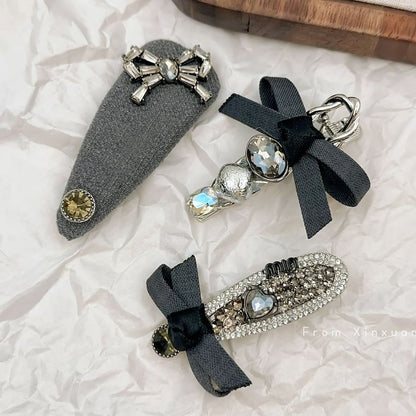 Bow Accent Hair Clips