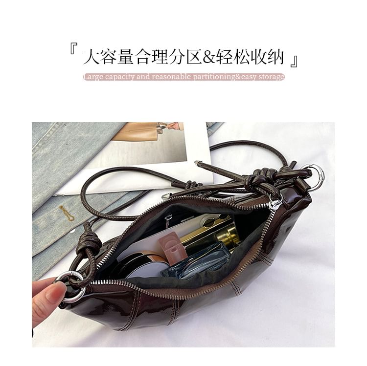 Plain Bag Leather Faux Crossbody